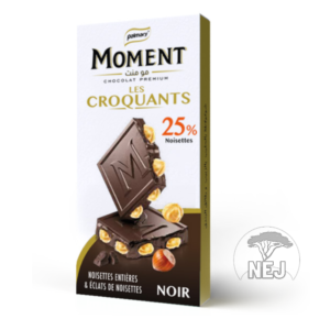 Tablettes les croquants noir noisettes éclats de noisettes