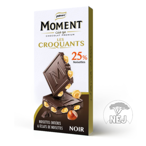 Tablettes les croquants noir noisettes éclats de noisettes